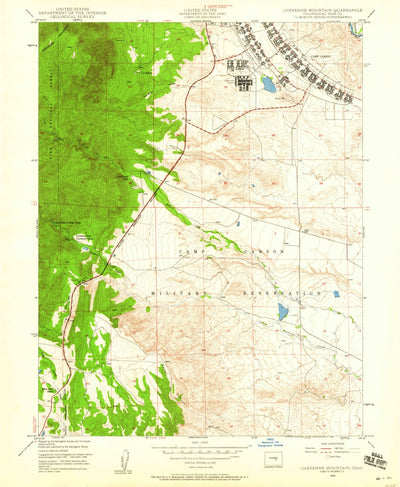United States Geological Survey Cheyenne Mountain, CO (1948, 24000-Scale) digital map