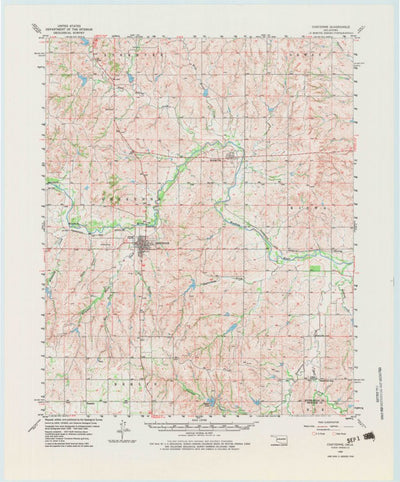 United States Geological Survey Cheyenne, OK (1960, 62500-Scale) digital map