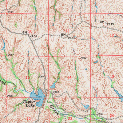 United States Geological Survey Cheyenne, OK (1960, 62500-Scale) digital map