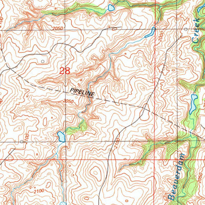 United States Geological Survey Cheyenne, OK (1989, 24000-Scale) digital map