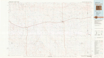 United States Geological Survey Cheyenne Wells, CO-KS (1981, 100000-Scale) digital map