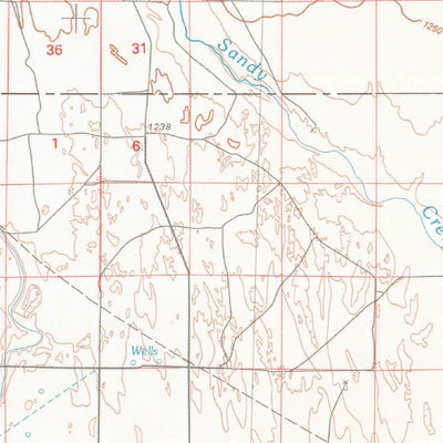 United States Geological Survey Cheyenne Wells, CO-KS (1981, 100000-Scale) digital map