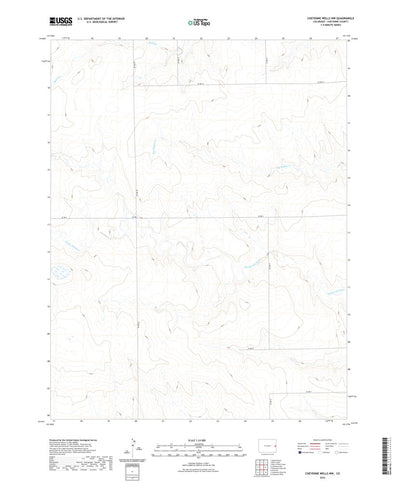 United States Geological Survey Cheyenne Wells NW, CO (2022, 24000-Scale) digital map