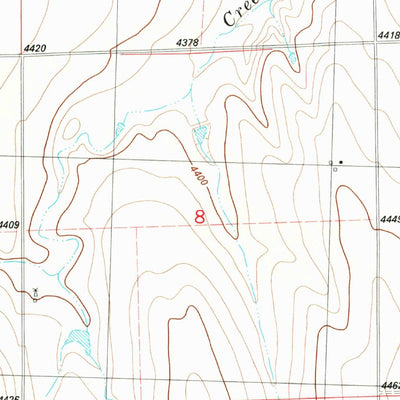 United States Geological Survey Cheyenne Wells SW, CO (1982, 24000-Scale) digital map