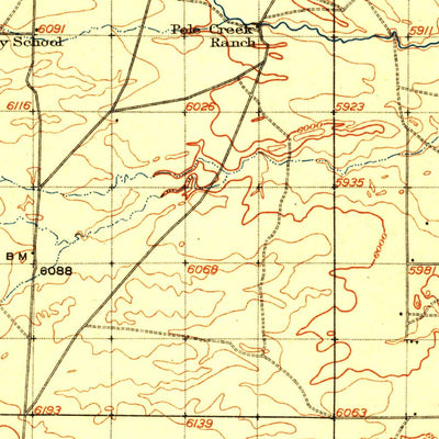 United States Geological Survey Cheyenne, WY-CO (1914, 125000-Scale) digital map