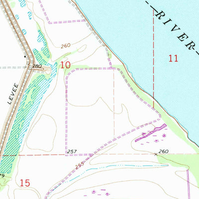 United States Geological Survey Chic, TN-AR (1972, 24000-Scale) digital map