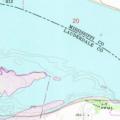 United States Geological Survey Chic, TN-AR (1972, 24000-Scale) digital map