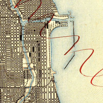 United States Geological Survey Chicago, IL-IN (1891, 62500-Scale) digital map