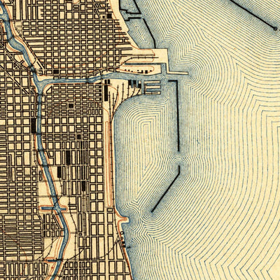 United States Geological Survey Chicago, IL-IN (1901, 62500-Scale) digital map