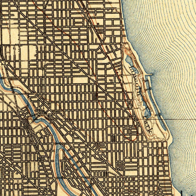 United States Geological Survey Chicago, IL-IN (1901, 62500-Scale) digital map