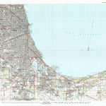 United States Geological Survey Chicago, IL-IN-MI (1980, 100000-Scale) digital map