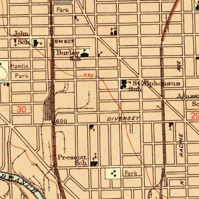 United States Geological Survey Chicago Loop, IL (1953, 24000-Scale) digital map