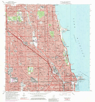 United States Geological Survey Chicago Loop, IL (1963, 24000-Scale) digital map