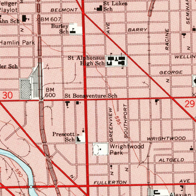 United States Geological Survey Chicago Loop, IL (1963, 24000-Scale) digital map