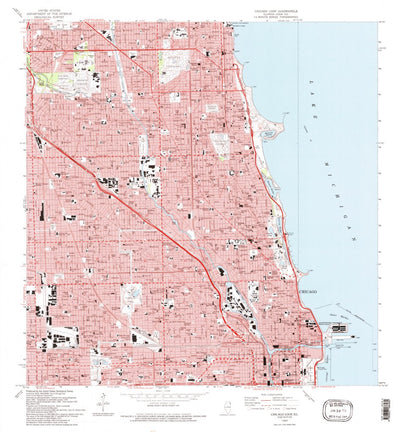United States Geological Survey Chicago Loop, IL (1993, 24000-Scale) digital map