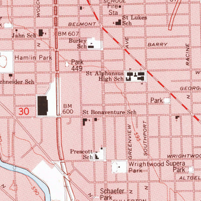 United States Geological Survey Chicago Loop, IL (1993, 24000-Scale) digital map