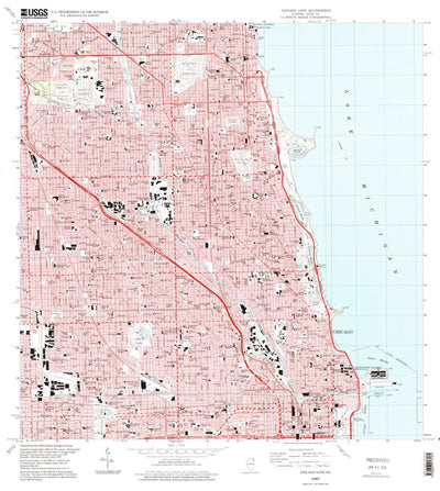 United States Geological Survey Chicago Loop, IL (1997, 24000-Scale) digital map