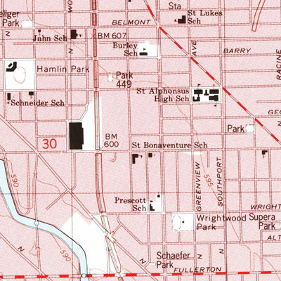 United States Geological Survey Chicago Loop, IL (1997, 24000-Scale) digital map