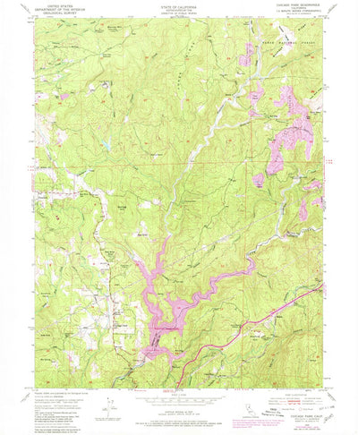 United States Geological Survey Chicago Park, CA (1949, 24000-Scale) digital map
