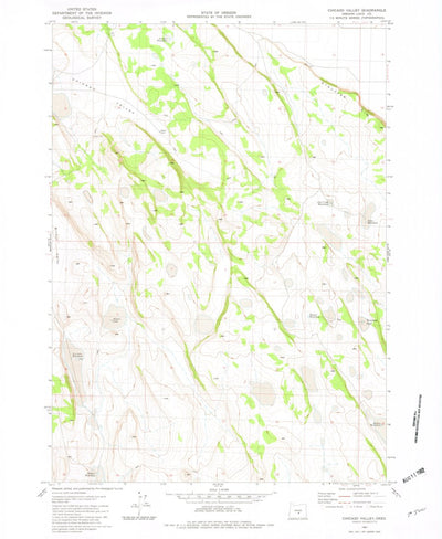 United States Geological Survey Chicago Valley, OR (1981, 24000-Scale) digital map