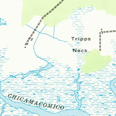United States Geological Survey Chicamacomico River, MD (1942, 24000-Scale) digital map