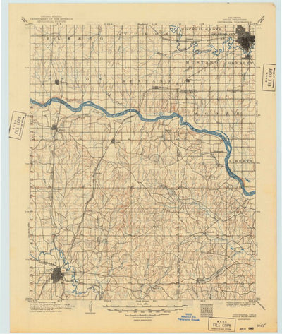 United States Geological Survey Chicasaw, OK (1904, 125000-Scale) digital map