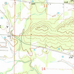 United States Geological Survey Chickalah Mountain East, AR (1972, 24000-Scale) digital map