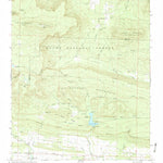United States Geological Survey Chickalah Mountain West, AR (1972, 24000-Scale) digital map