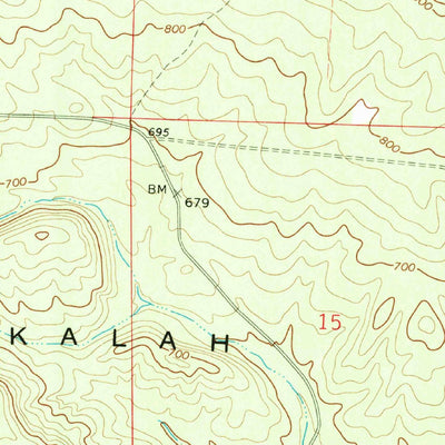 United States Geological Survey Chickalah Mountain West, AR (1972, 24000-Scale) digital map