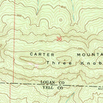 United States Geological Survey Chickalah Mountain West, AR (1972, 24000-Scale) digital map