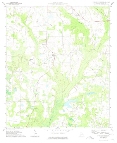 United States Geological Survey Chickasawhatchee, GA (1973, 24000-Scale) digital map