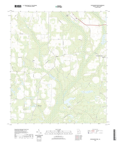 United States Geological Survey Chickasawhatchee, GA (2020, 24000-Scale) digital map