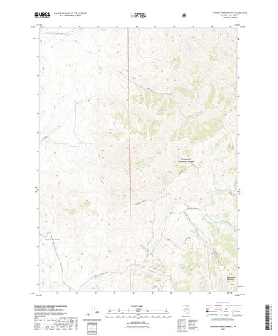 United States Geological Survey Chicken Creek Summit, NV (2021, 24000-Scale) digital map
