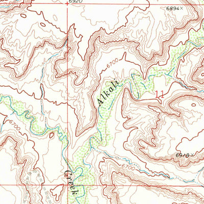 United States Geological Survey Chicken Creek SW, WY-CO (1968, 24000-Scale) digital map