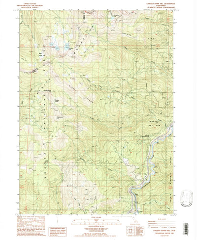 United States Geological Survey Chicken Hawk Hill, CA (1986, 24000-Scale) digital map