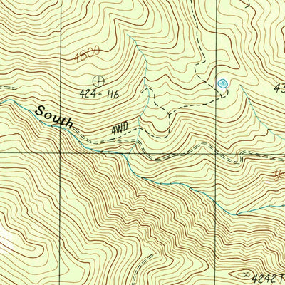 United States Geological Survey Chicken Hawk Hill, CA (1986, 24000-Scale) digital map
