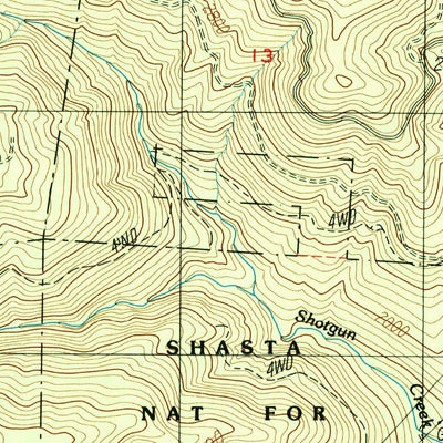 United States Geological Survey Chicken Hawk Hill, CA (1986, 24000-Scale) digital map
