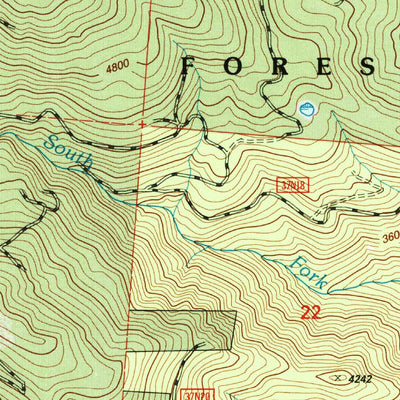 United States Geological Survey Chicken Hawk Hill, CA (1998, 24000-Scale) digital map