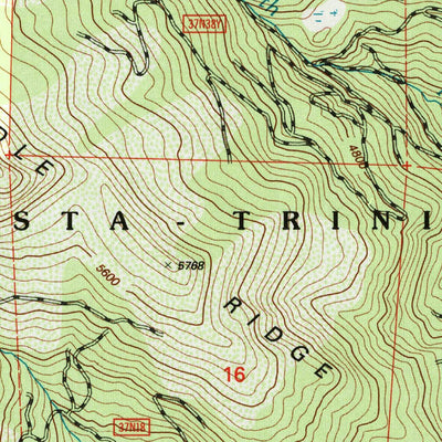United States Geological Survey Chicken Hawk Hill, CA (1998, 24000-Scale) digital map