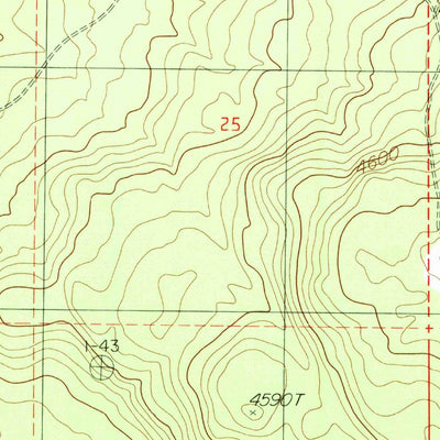 United States Geological Survey Chicken Hills, OR-CA (1986, 24000-Scale) digital map
