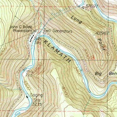 United States Geological Survey Chicken Hills, OR-CA (1986, 24000-Scale) digital map