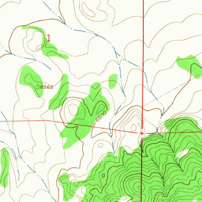 United States Geological Survey Chicken Mountain, NM (1964, 24000-Scale) digital map
