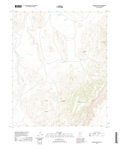 United States Geological Survey Chicken Mountain, NM (2020, 24000-Scale) digital map
