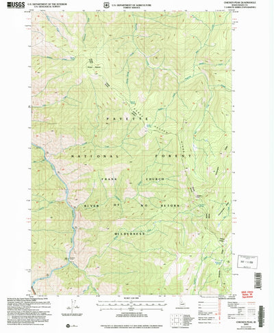 United States Geological Survey Chicken Peak, ID (2004, 24000-Scale) digital map