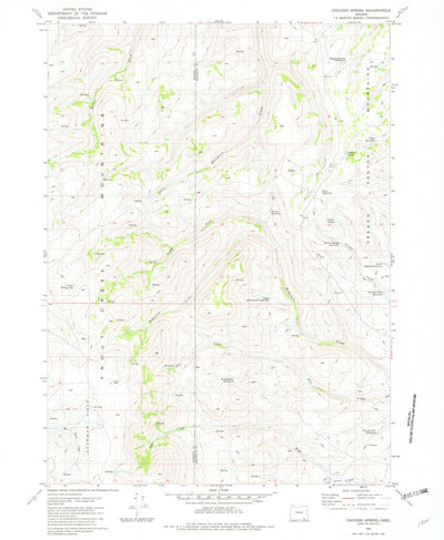 United States Geological Survey Chicken Spring, OR (1981, 24000-Scale) digital map