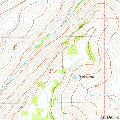 United States Geological Survey Chicken Spring, OR (1981, 24000-Scale) digital map