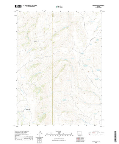 United States Geological Survey Chicken Spring, OR (2020, 24000-Scale) digital map