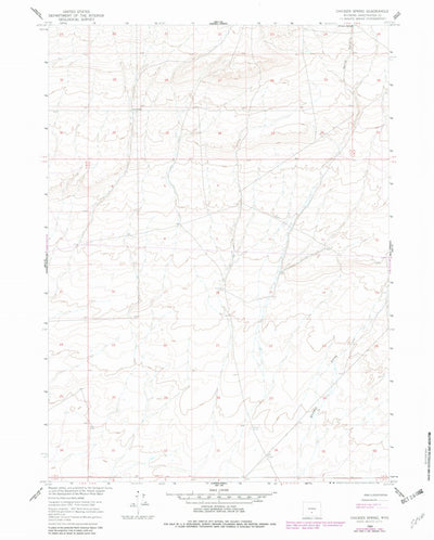 United States Geological Survey Chicken Spring, WY (1960, 24000-Scale) digital map
