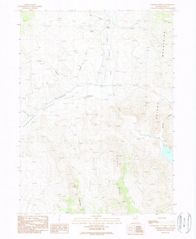 United States Geological Survey Chicken Springs, NV (1989, 24000-Scale) digital map