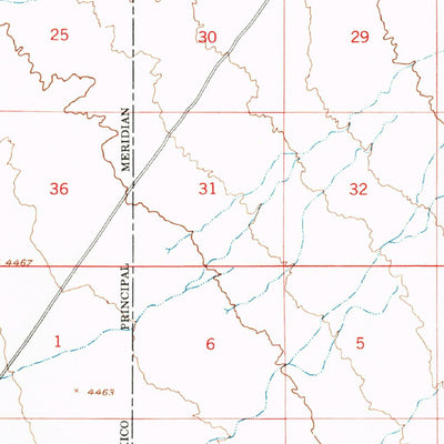 United States Geological Survey Chicken Well, NM (1948, 62500-Scale) digital map